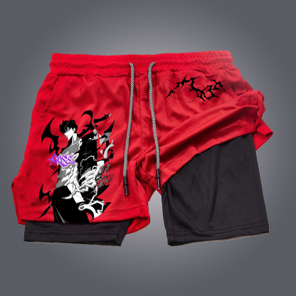 Unisex Casual Anime Streetwear Shorts-AnimeClothe