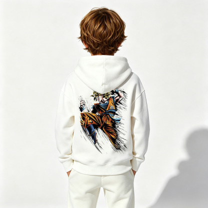 Dragon Ball Anime Graphic Hoodie for Goku Kids Cartoon Print Cotton Tee