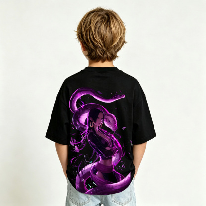 One Piece Anime Graphic T-Shirt for Boa Hancock Kids Cartoon Print Cotton Tee