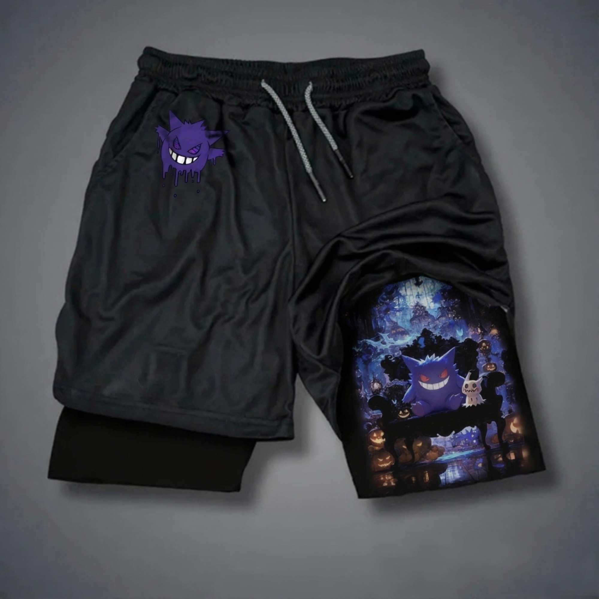 Pokémon Unisex Anime Gengar Shorts