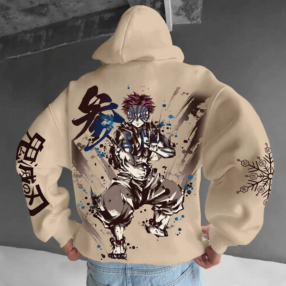 Unisex �� Demon Slayer�� Anime Graphic Streetwear Vintage Hoodie