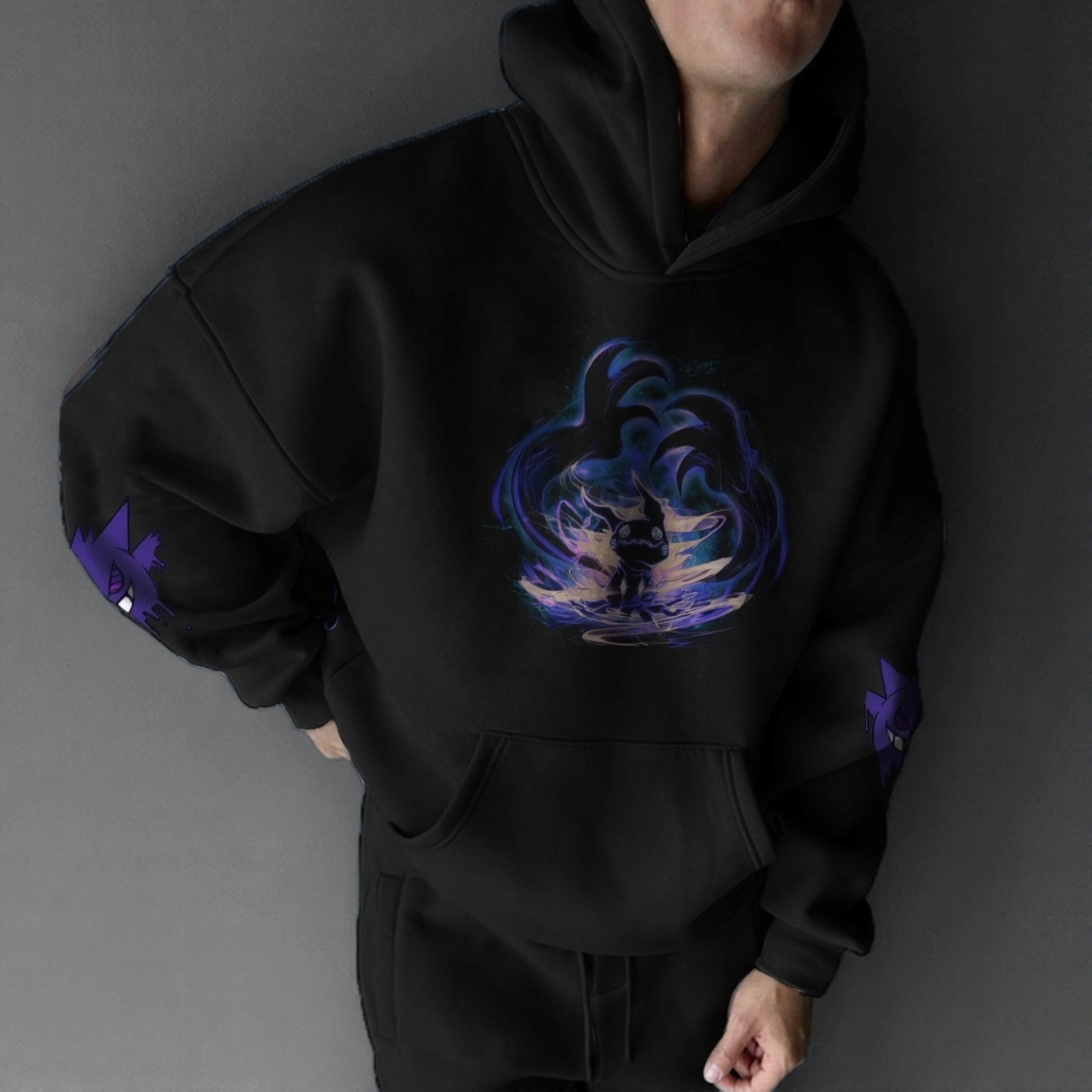 Pokémon Unisex Anime Gengar Hoodie