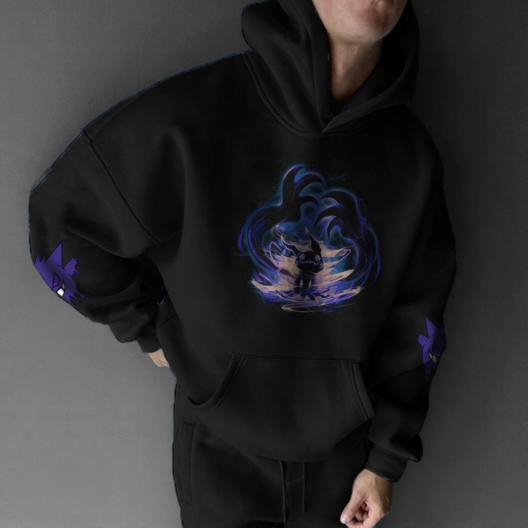 Pokémon Unisex Anime Gengar Hoodie