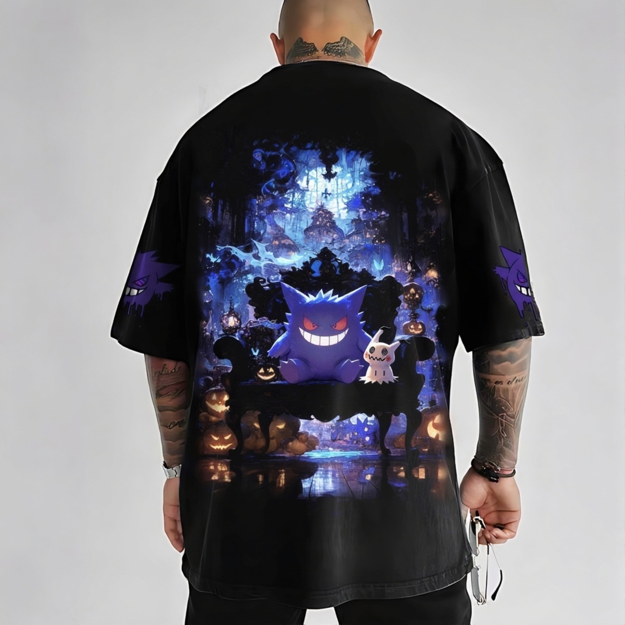 Pokémon Unisex Anime Gengar T-shirt