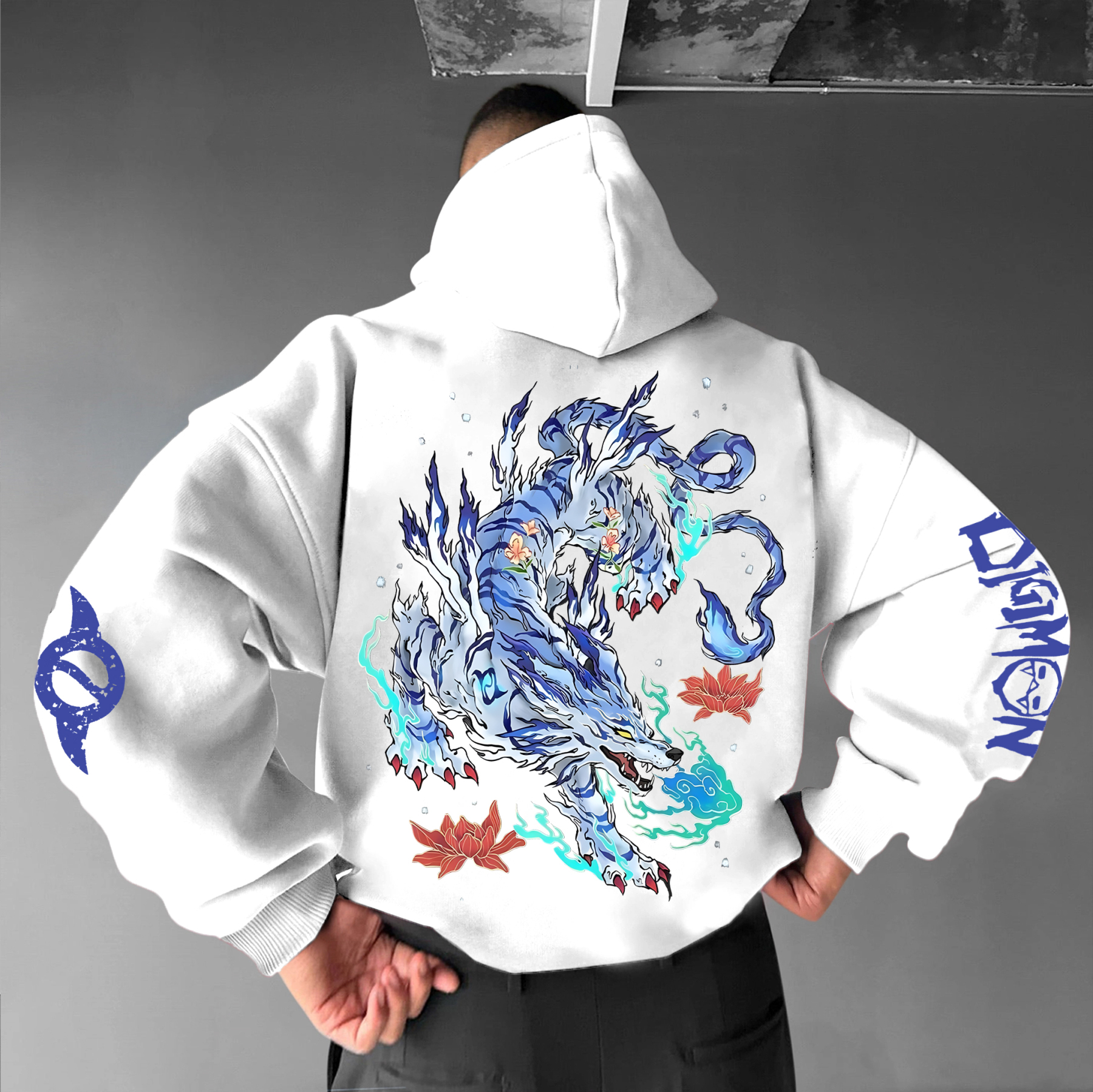 Unisex “Digimon” Anime Graphic Streetwear Vintage Hoodie