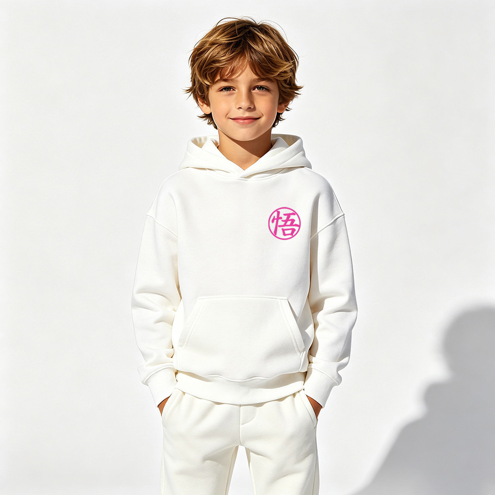 Dragon Ball Anime Graphic Hoodie for Goku Kids Cartoon Print Cotton Tee
