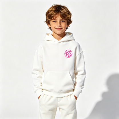 Dragon Ball Anime Graphic Hoodie for Goku Kids Cartoon Print Cotton Tee