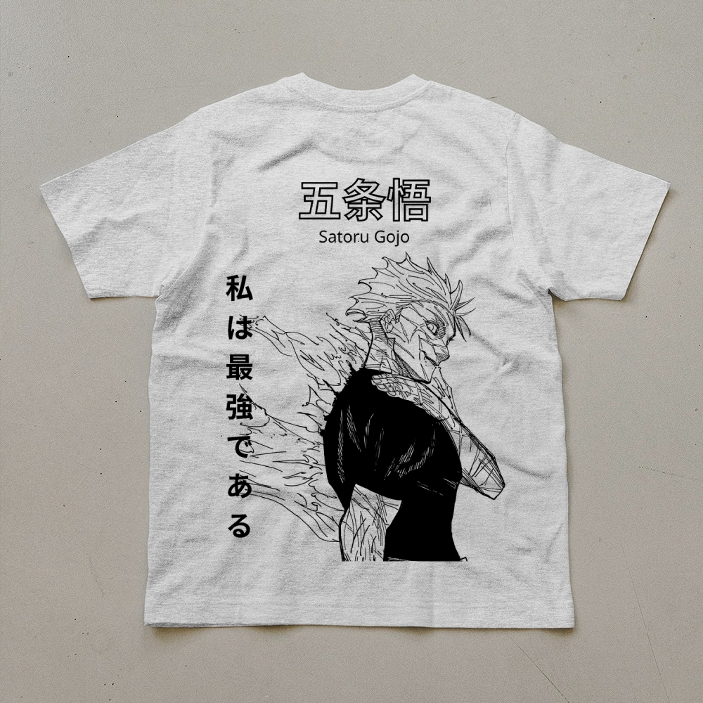 Unisex Oversized Anime Print T-Shirt-AnimeClothe