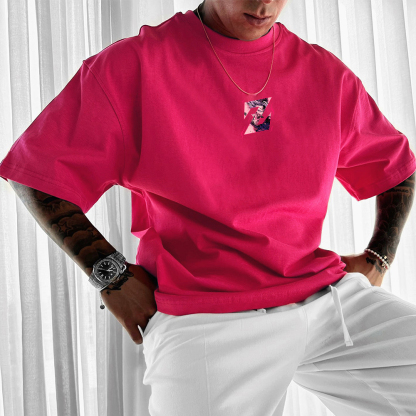 Oversized DB Anime Graphic Design Printed T-Shirt