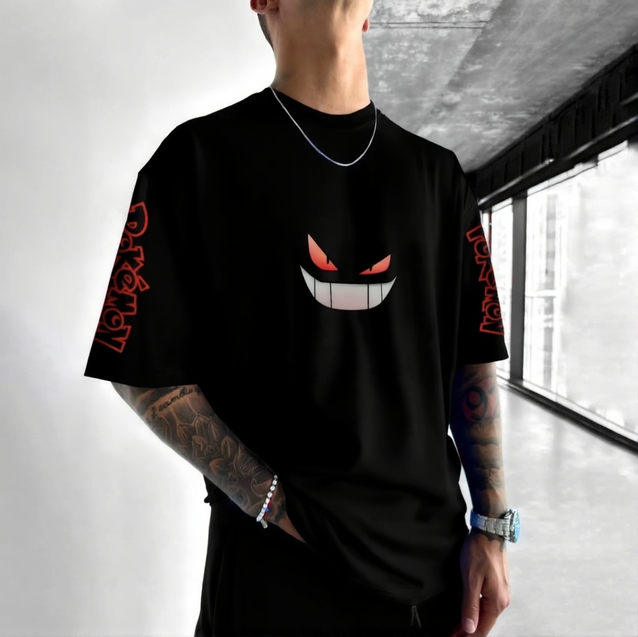 Pokémon Unisex Anime Gengar T-shirt