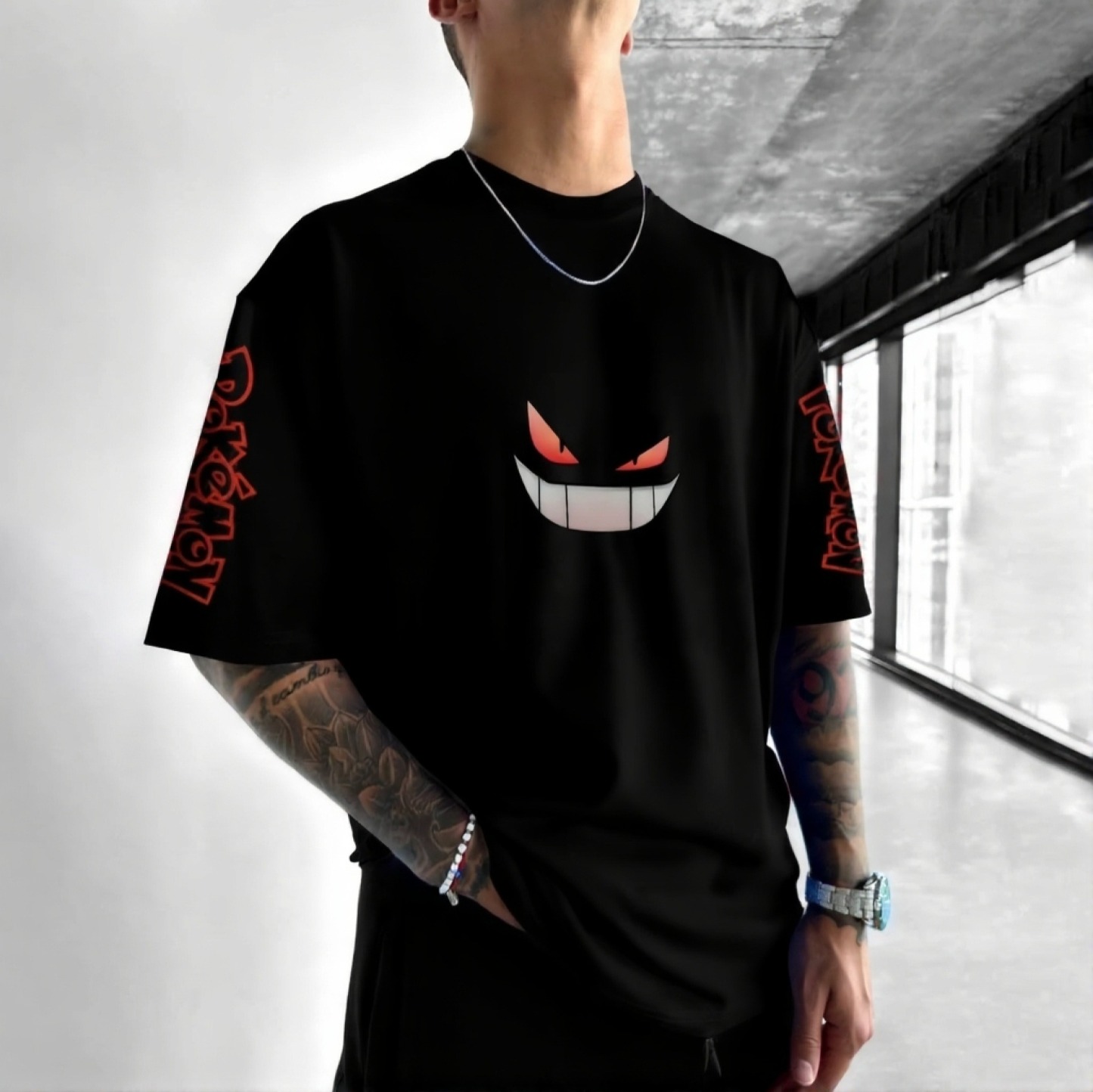 Pokémon Unisex Anime Gengar T-shirt