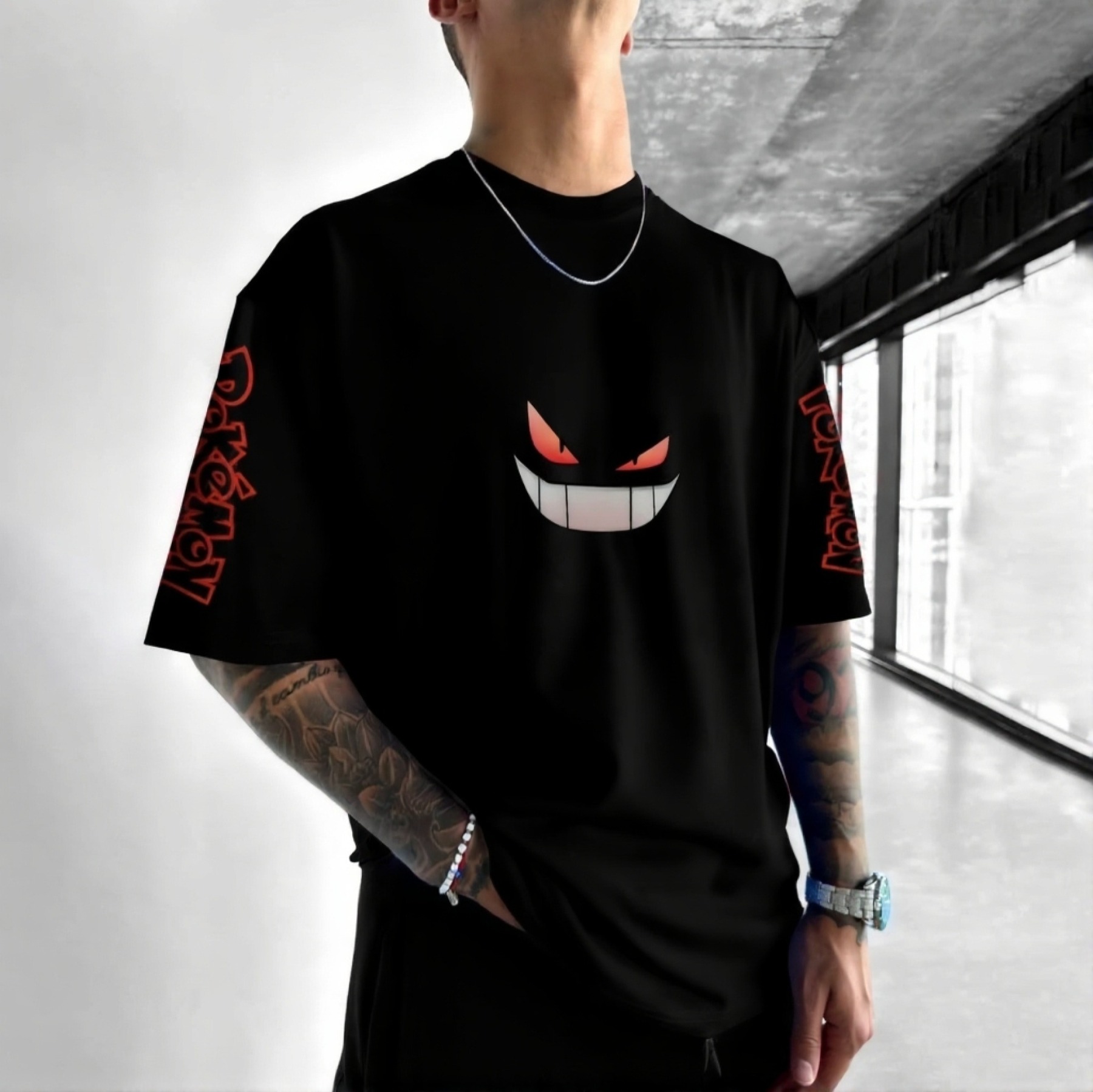 Pokémon Unisex Anime Gengar T-shirt