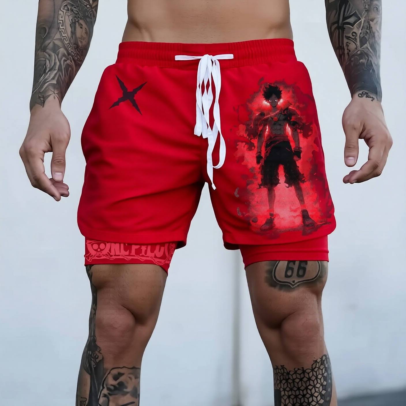 Unisex  Casual Anime Streetwear Shorts