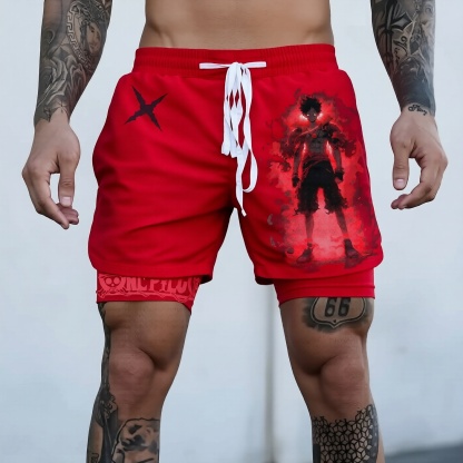 Unisex  Casual Anime Streetwear Shorts