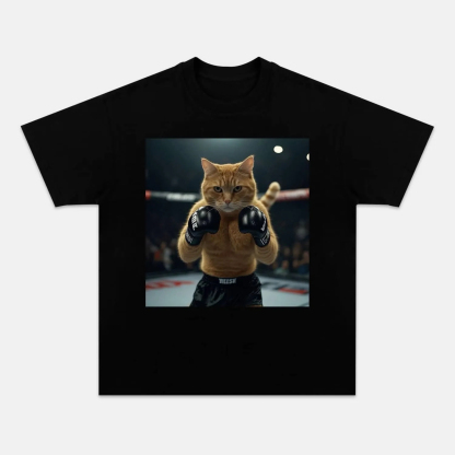 UFC FIGHTER CAT TEE-ComicClothe