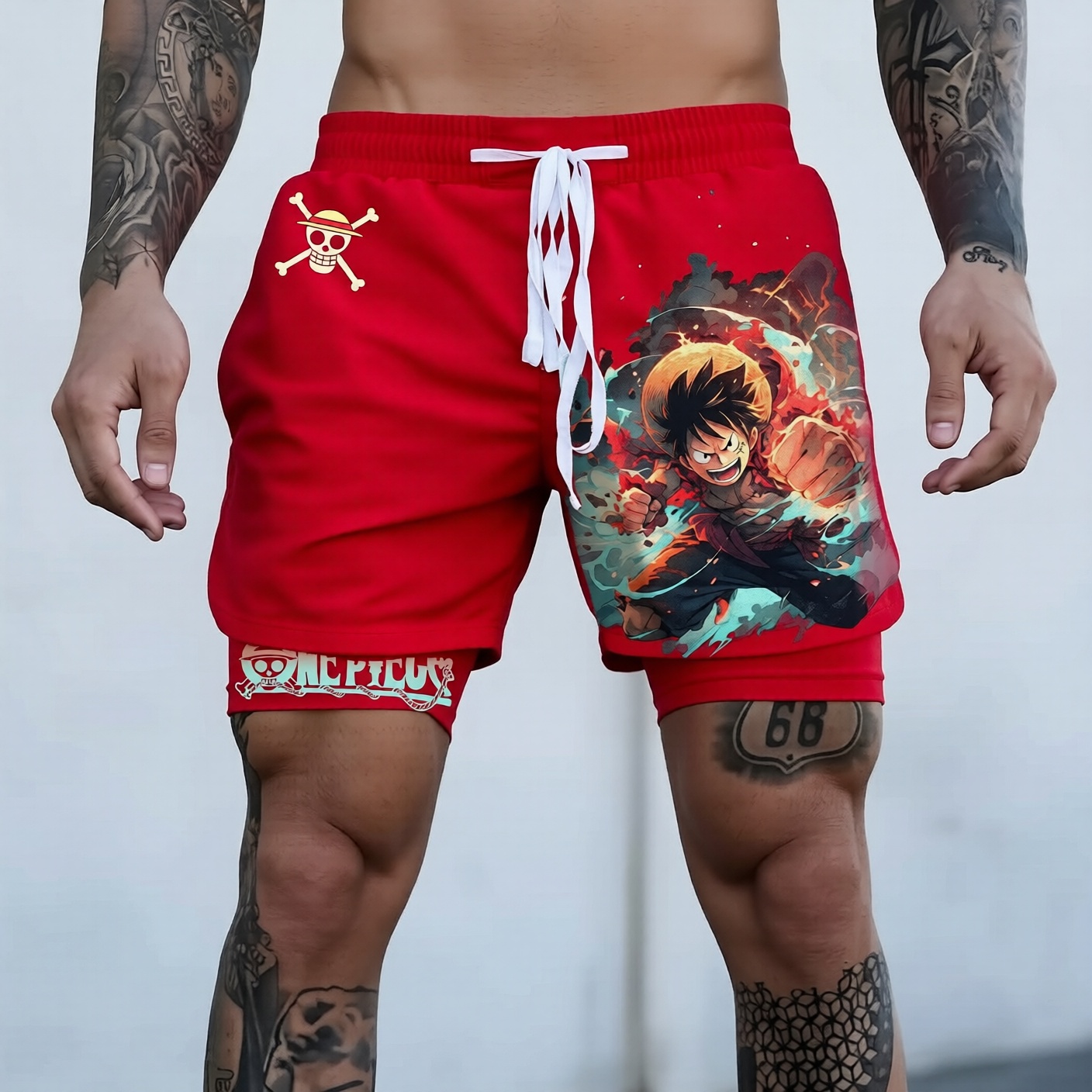 Unisex  Casual Anime Streetwear Shorts