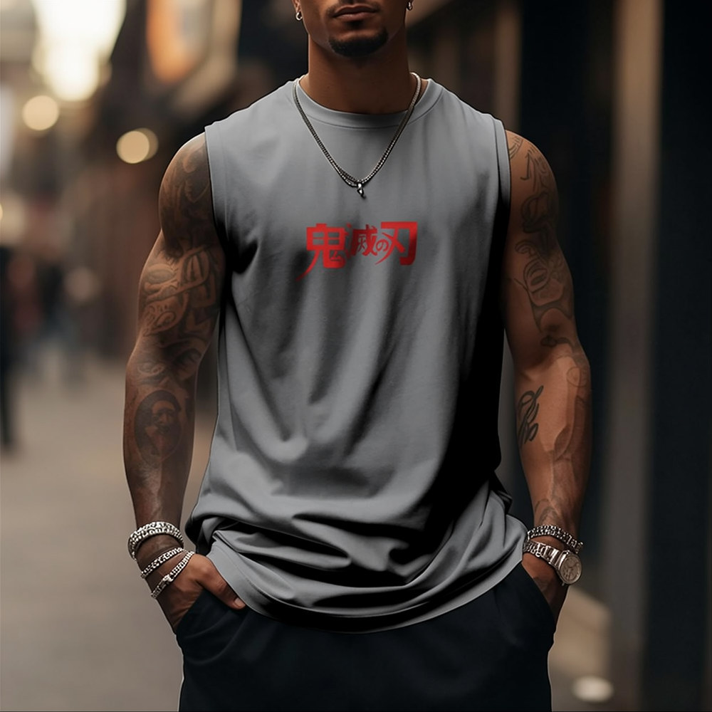 Unisex Demon Slayer Casual Anime  Tank Top