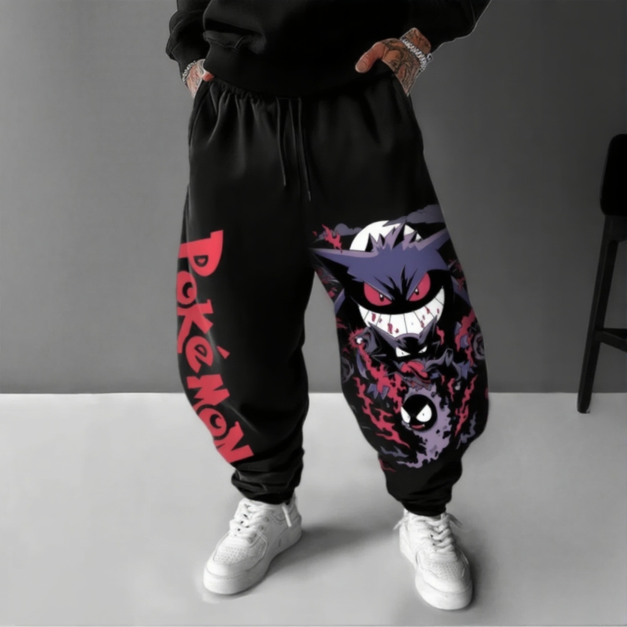 Pokémon Unisex Anime Gengar Pants