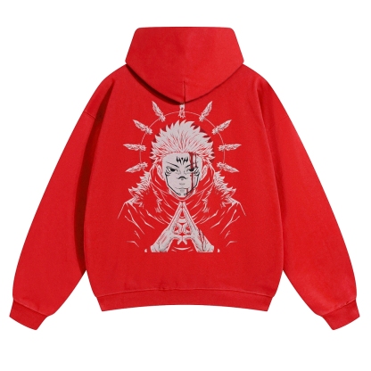 Unisex Casual Anime Print Hoodie-AnimeClothe