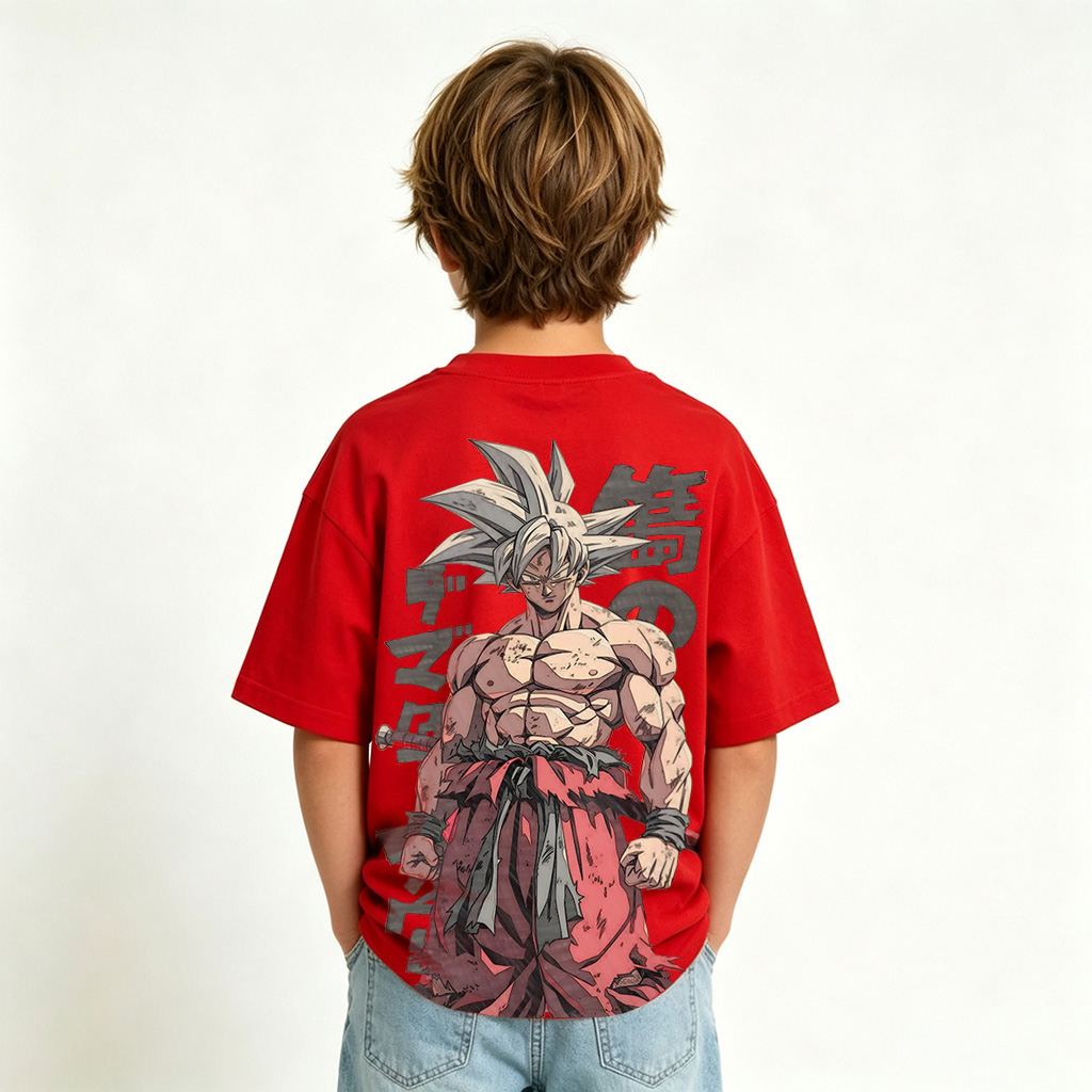 Dragon Ball Goku Anime Graphic T-shirts for Kids Cartoon Print Cotton Tee