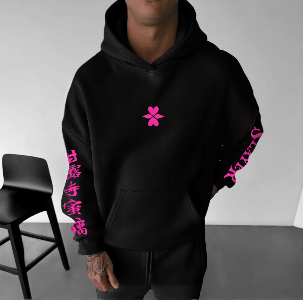 Unisex Demon Slayer Anime Graphic Streetwear Vintage Hoodie