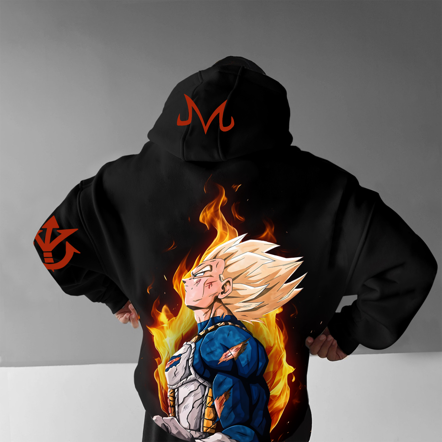Unisex Anime Print Casual Oversized Hoodie