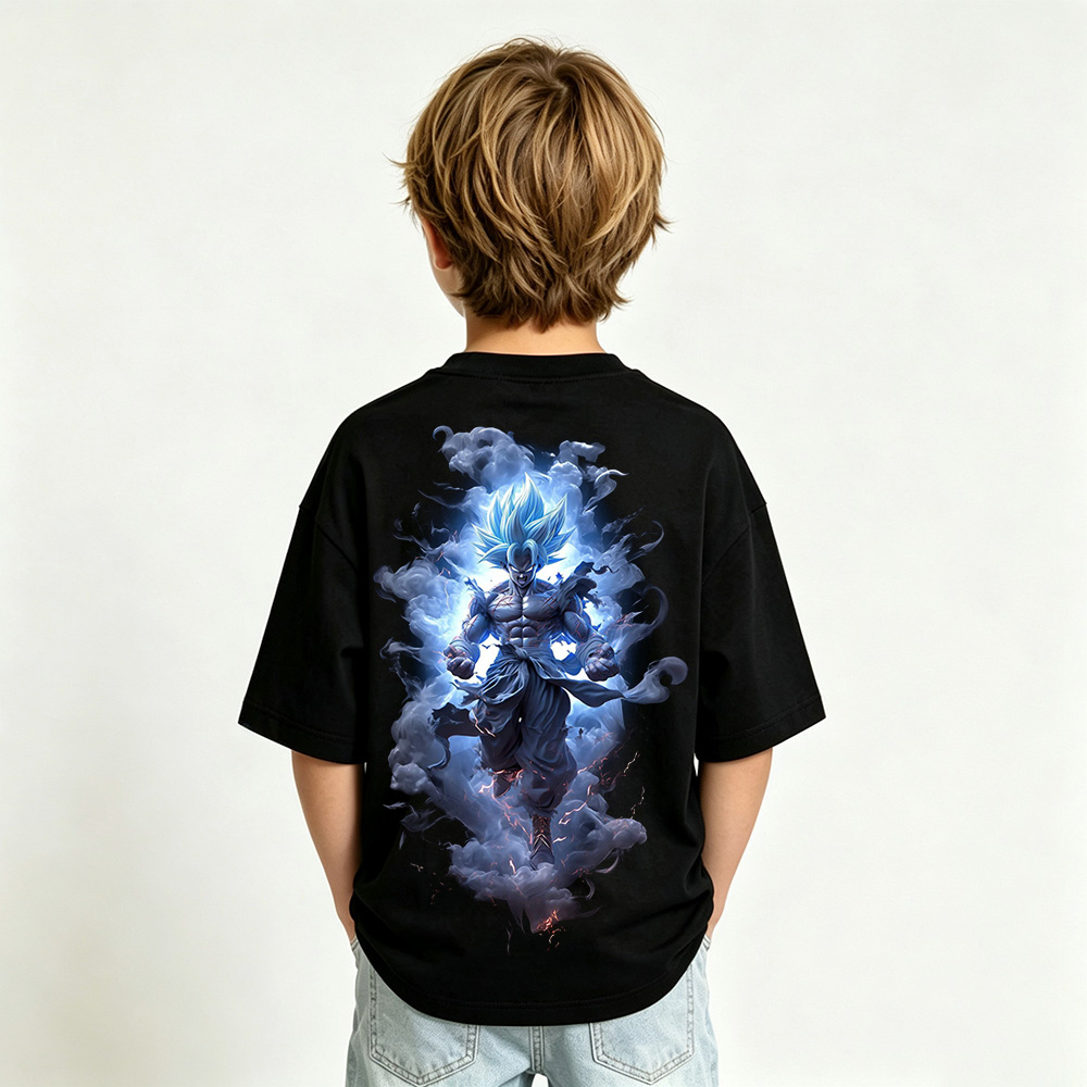 Dragon Ball Anime Graphic T-shirts for Goku Kids Cartoon Print Cotton Tee