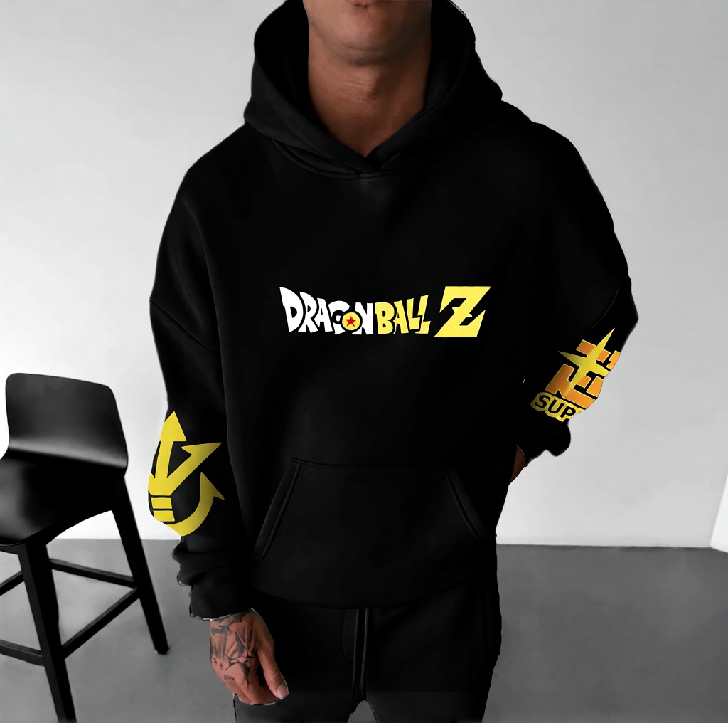 Unisex Anime Print  Casual Oversized Hoodie