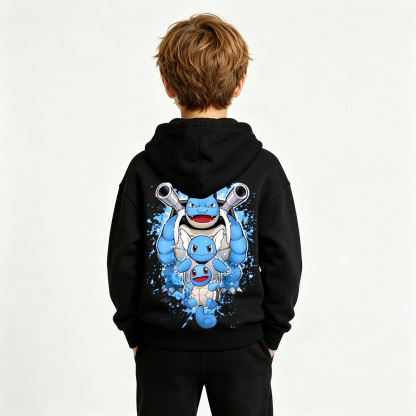 Pokémon Gengar Anime Graphic Hoodie for Kids Cartoon Print Cotton Tee