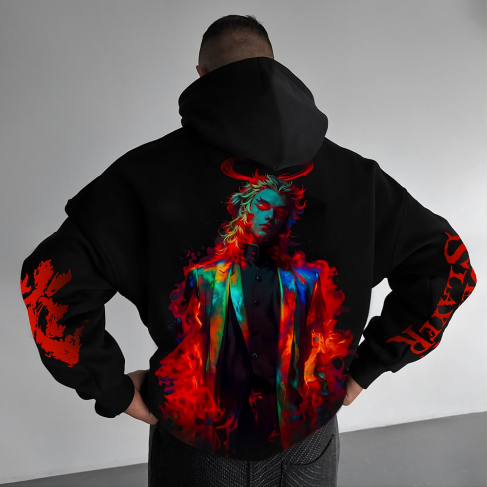 Unisex �� Demon Slayer�� Anime Graphic Streetwear Vintage Hoodie
