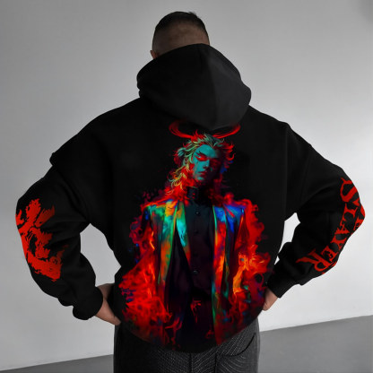 Unisex Demon Slayer Anime Graphic Streetwear Vintage Hoodie