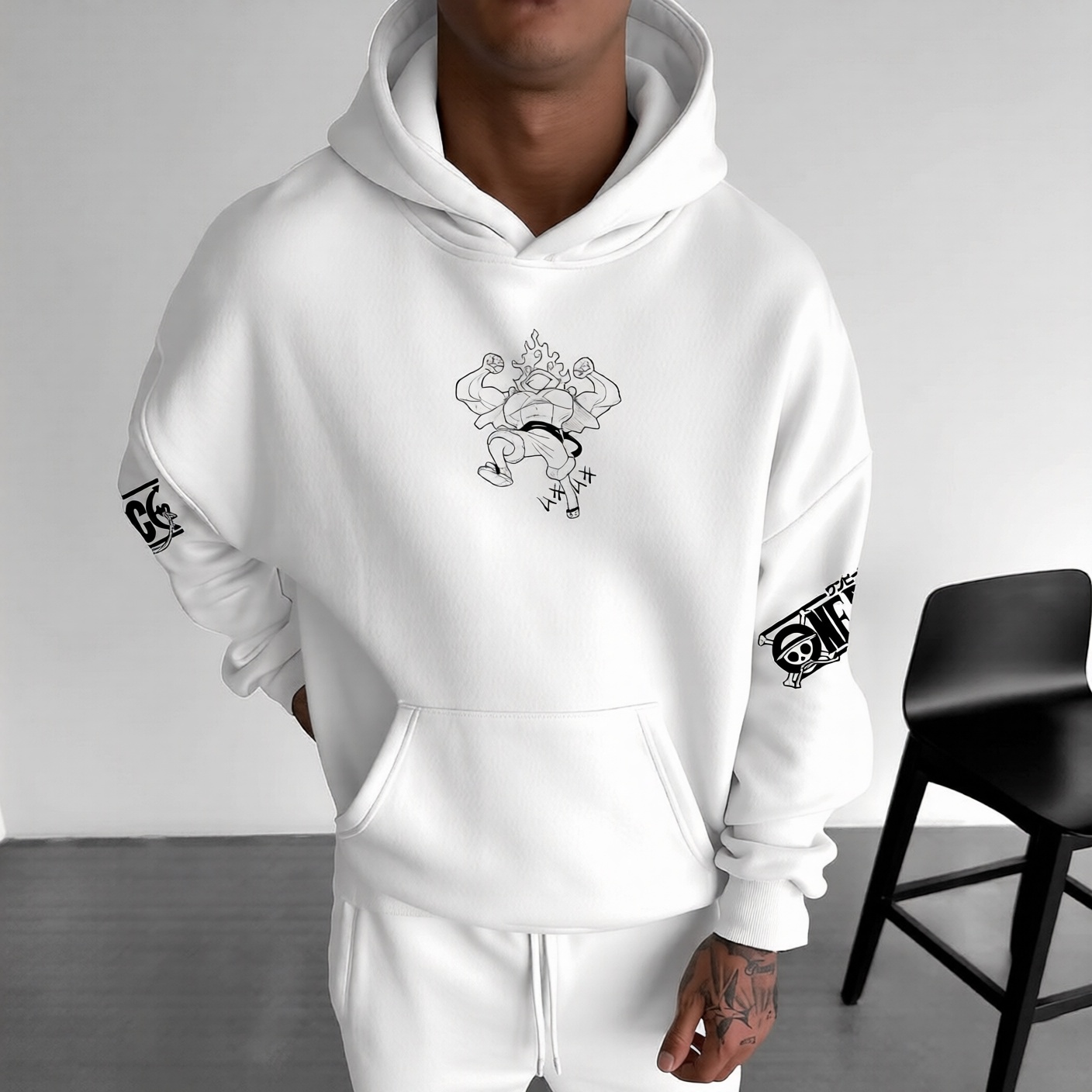 Unisex Anime Graphic Streetwear Vintage Hoodie