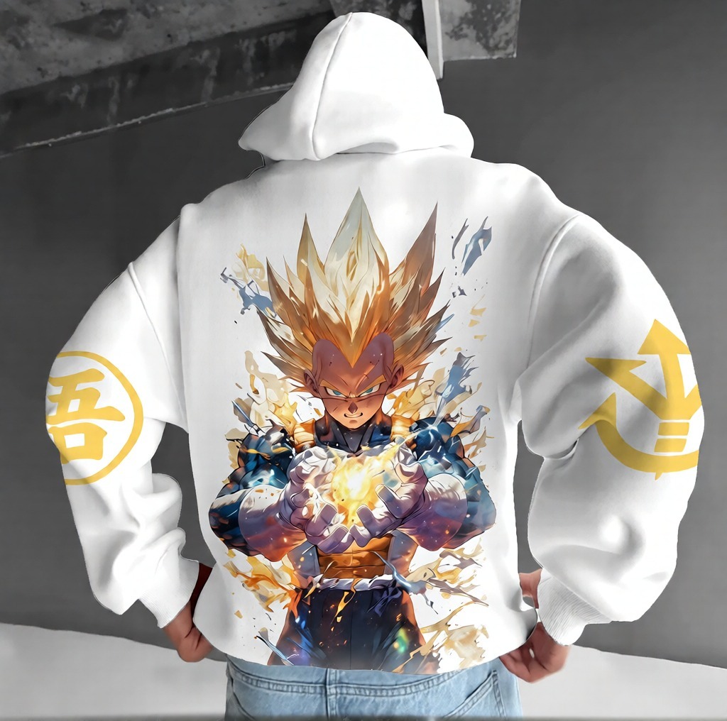 Unisex Anime Print Casual Oversized Hoodie