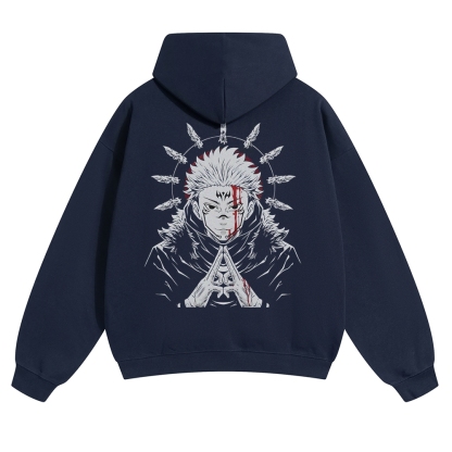 Unisex Casual Anime Print Hoodie-AnimeClothe