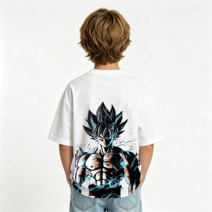 Dragon Ball Anime Graphic T-Shirt for Goku Kids Cartoon Print Cotton Tee
