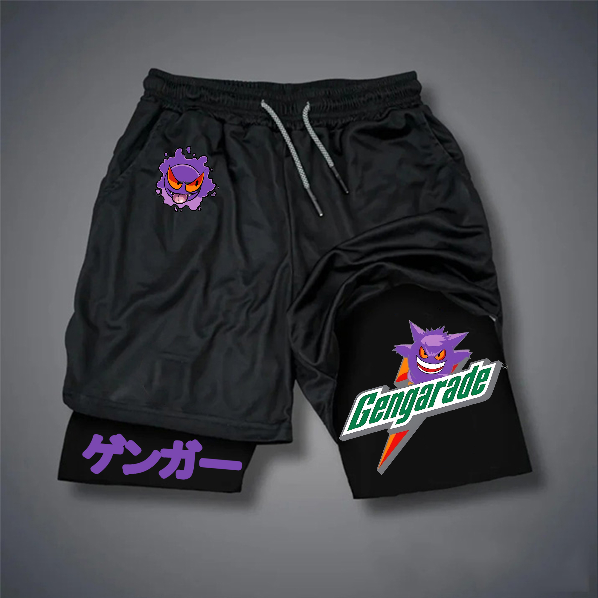 Unisex Casual Anime Streetwear Shorts-AnimeClothe