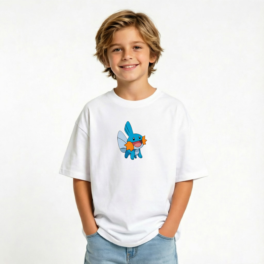 Pokémon Anime Graphic T-Shirt for Kids Cartoon Print Cotton Tee