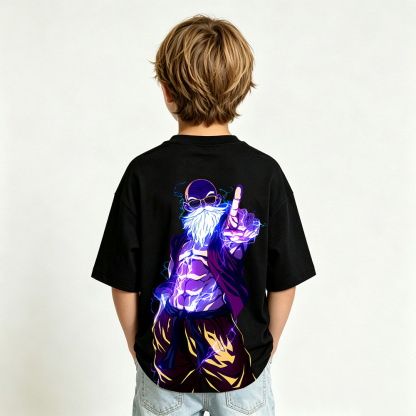 Dragon Ball Anime Graphic T-Shirt for Master Roshi Kids Cartoon Print Cotton Tee
