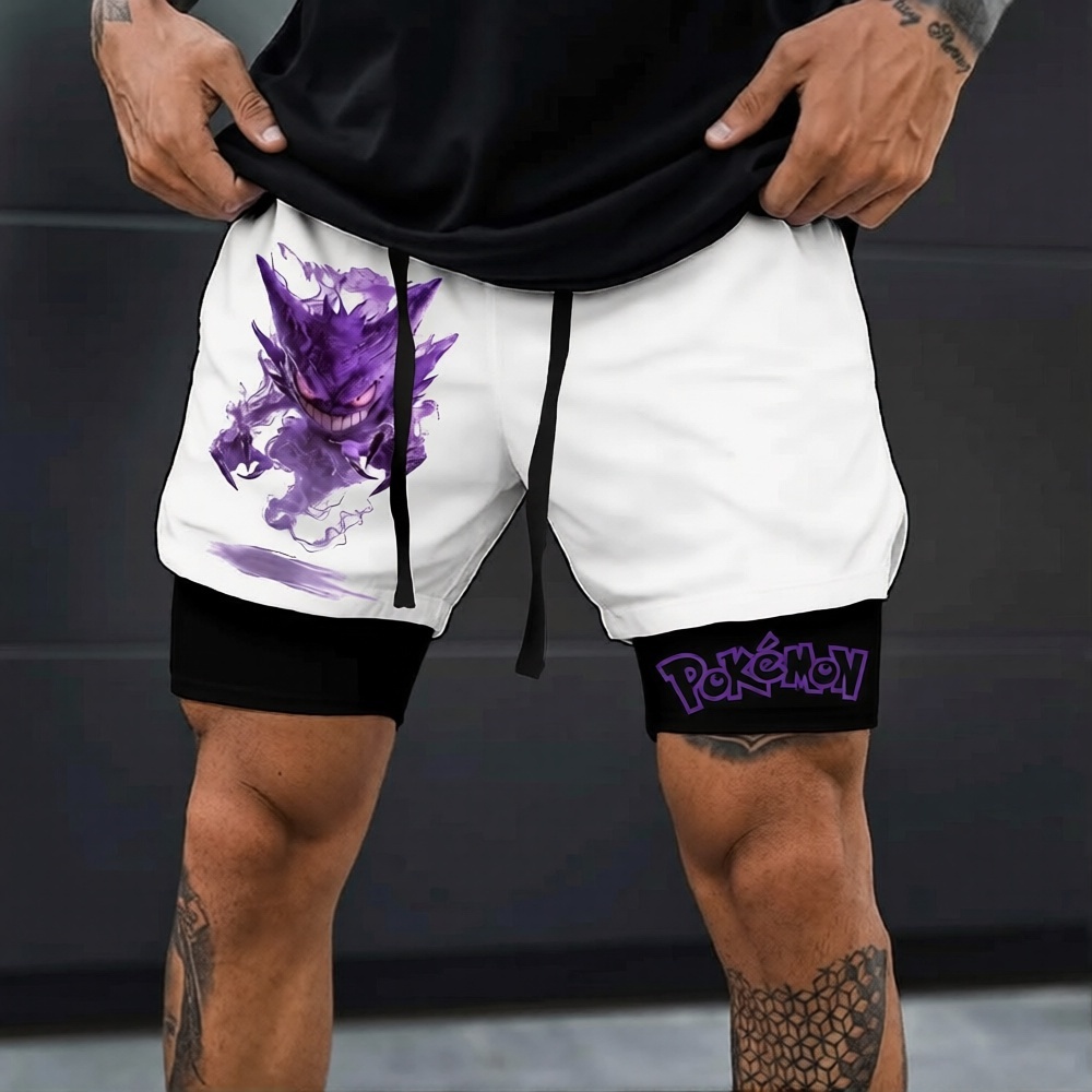 Pokémon Unisex Anime Gengar Shorts