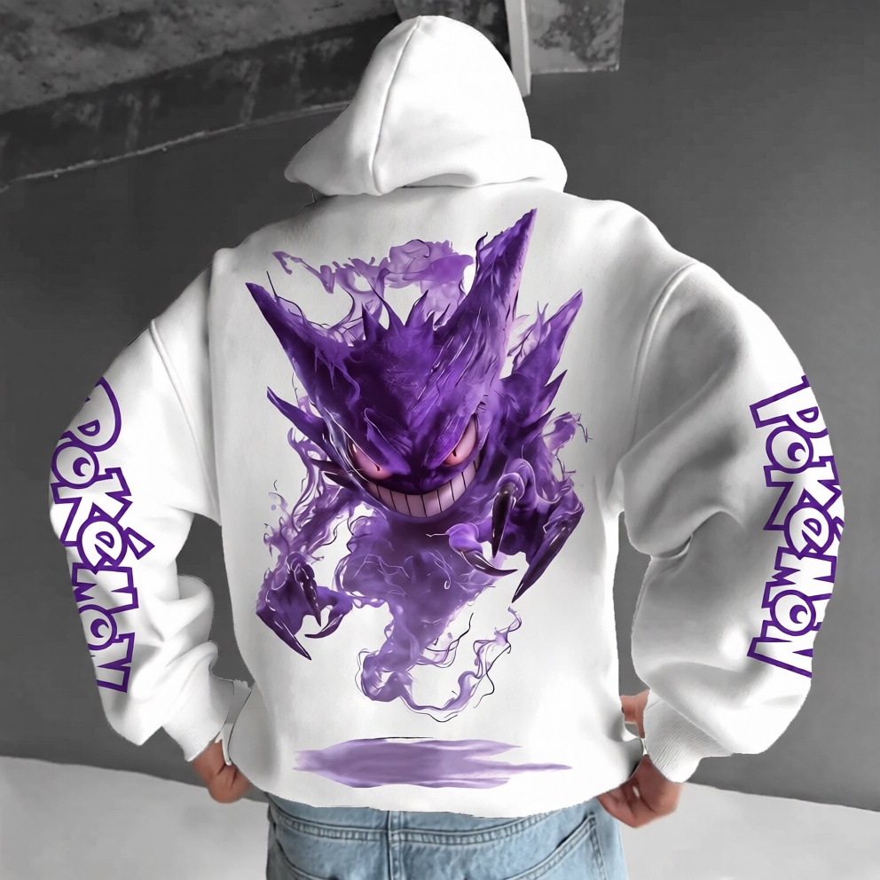 Pokémon Unisex Anime Gengar Hoodie