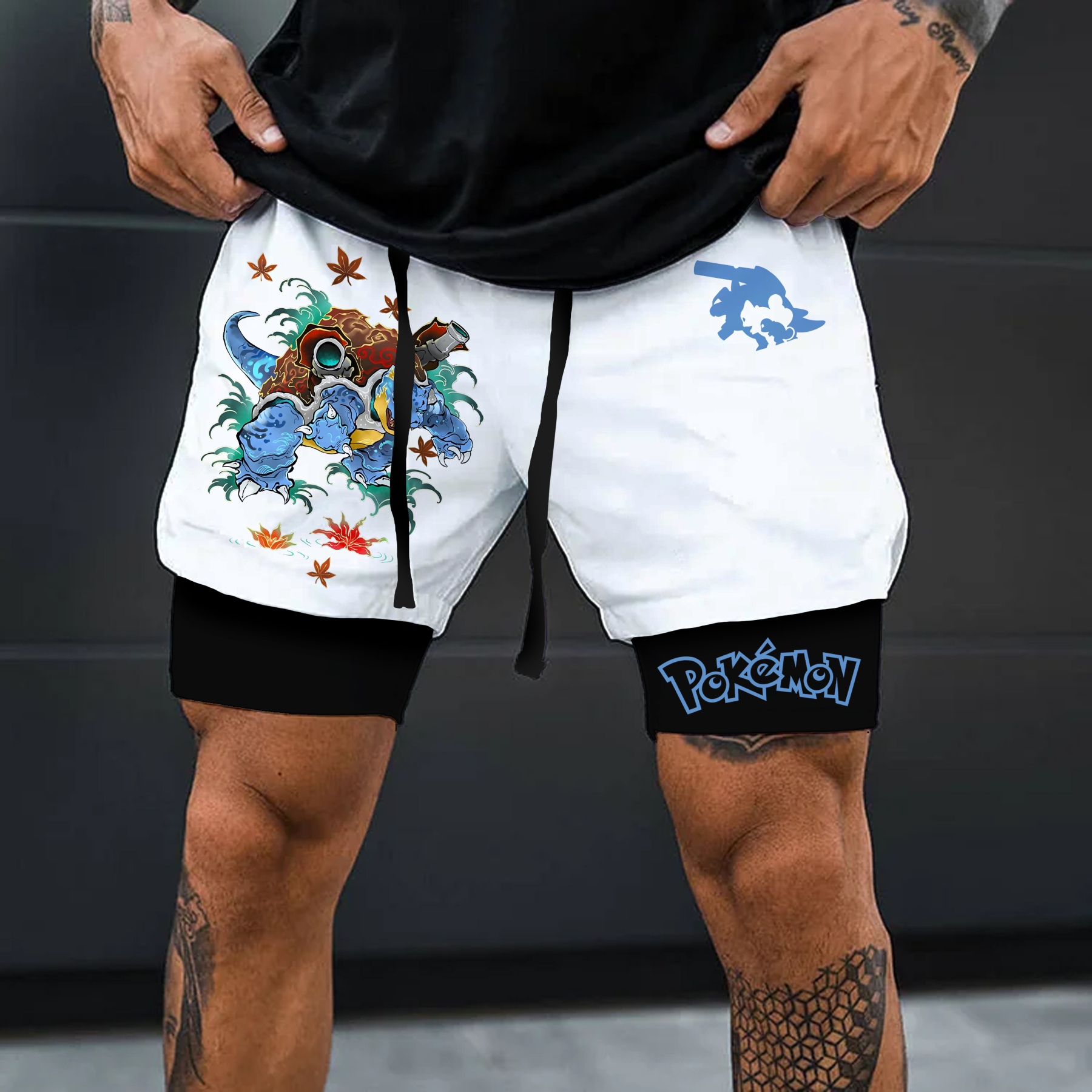 Unisex   Casual Anime Streetwear Shorts-AnimeClothe