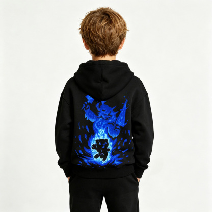 Pokémon  Oshawott  Anime Graphic Hoodie for Kids Cartoon Print Cotton Tee