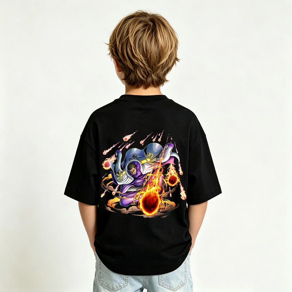 One Piece Anime Graphic T-Shirt for Kids Cartoon Print Cotton Tee