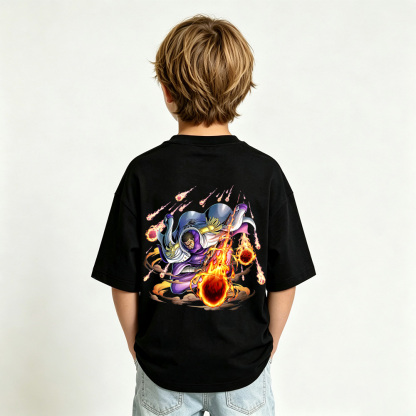 One Piece Anime Graphic T-Shirt for Kids Cartoon Print Cotton Tee