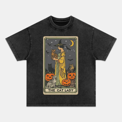 CAT LADY TAROT CARD SHIRT-ComicClothe