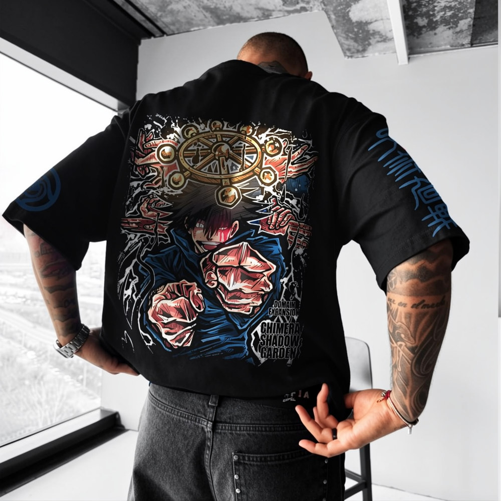 Jujutsu Kaisen Anime Theme Cartoon Print Pure Cotton T-Shirt