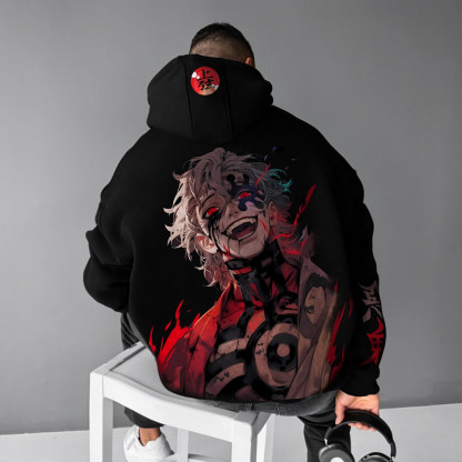 Unisex Demon Slayer Anime Graphic Streetwear Vintage Hoodie