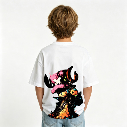 One Piece Anime Graphic T-Shirt for Chopper Kids Cartoon Print Cotton Tee