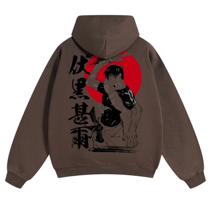 Unisex Casual Anime Print Hoodie-AnimeClothe