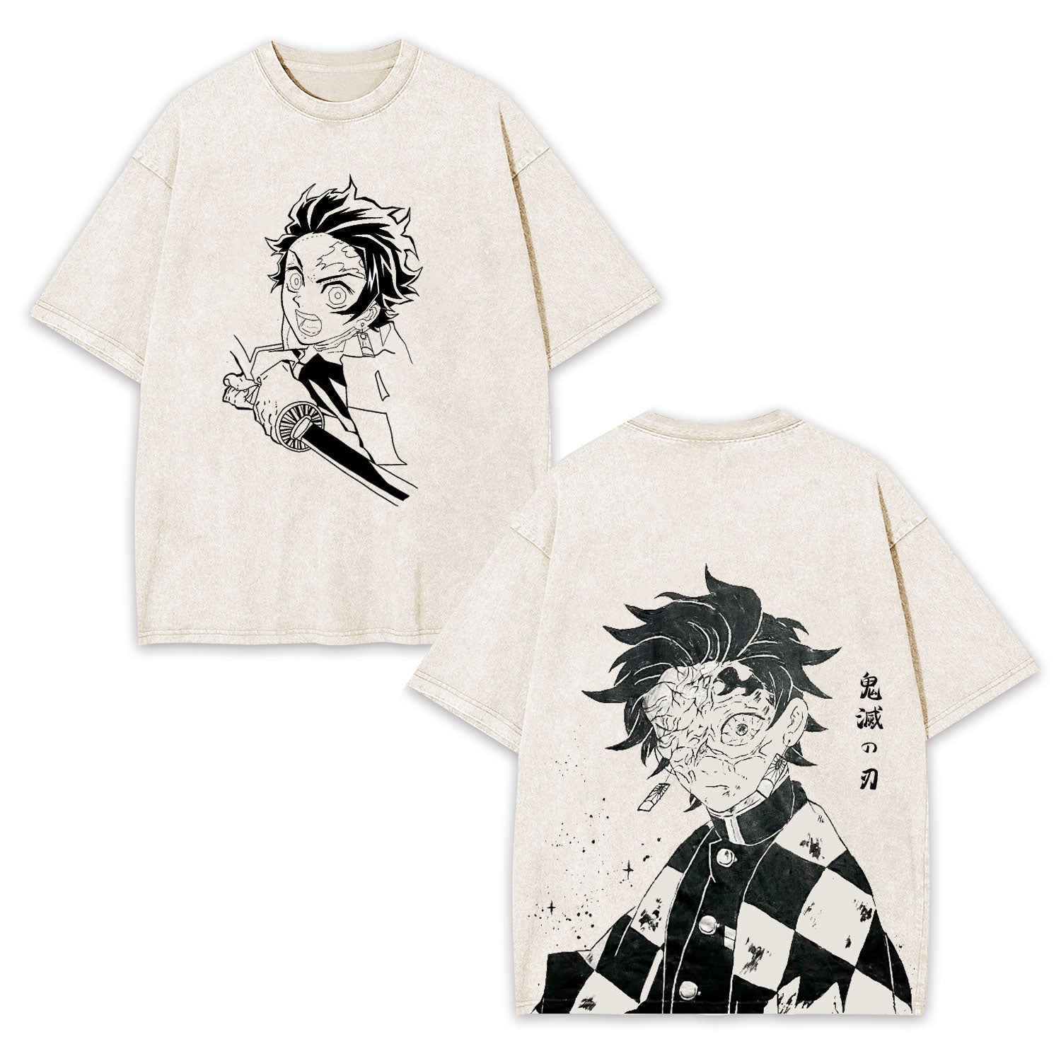 ANIME OVERSIZED TEE ح DEMON SLAYER-[DS]